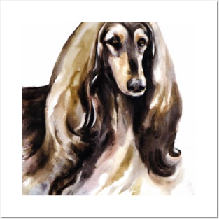 Afghan Hound Watercolor - Dog Lovers Posters and Art